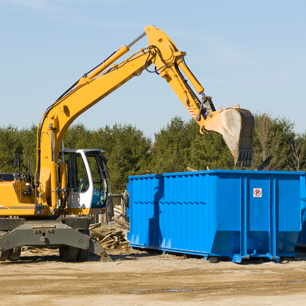 can i rent a residential dumpster for a construction project in King County Texas